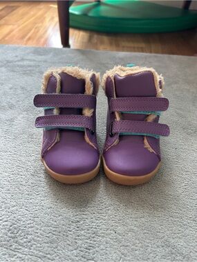 Ten Little Furry High Top Sneaker Power Purple Kids Size 5.5 EUC